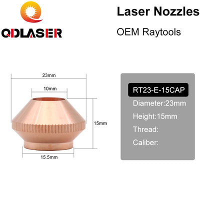 QDLASER OEM Laser Cutting Nozzle Mounting TIP Retainer Nut for Raytools Laser Head