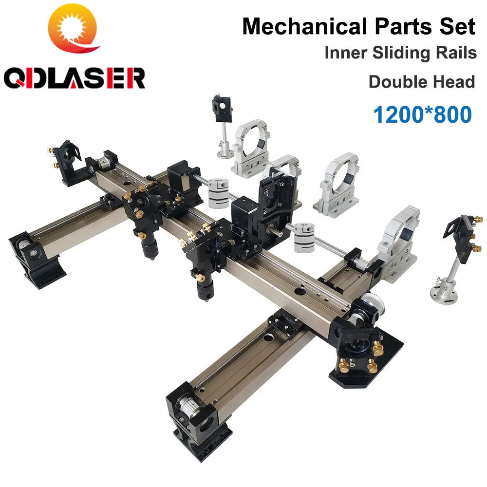 Inner Sliding Rail Set 6040/9060/1390 Single/Double Heads for CO2 DIY Cutting Machine KITS