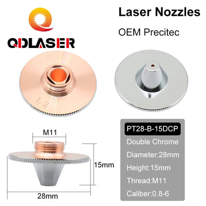 QDLASER OEM Precitec Type B Laser Cutting Nozzle D28