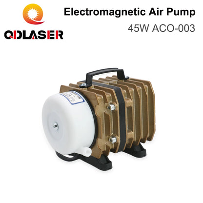 QDLASER Air Pump 45W ACO-003 Electromagnetic 220-240V 50L/min for CO2 Laser Engraving Cutting Machine