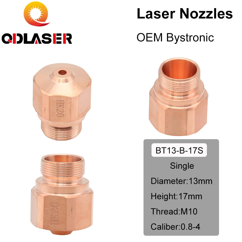 QDLASER HK/NK Series Single/Double Layer Laser Nozzle For Laser Tube