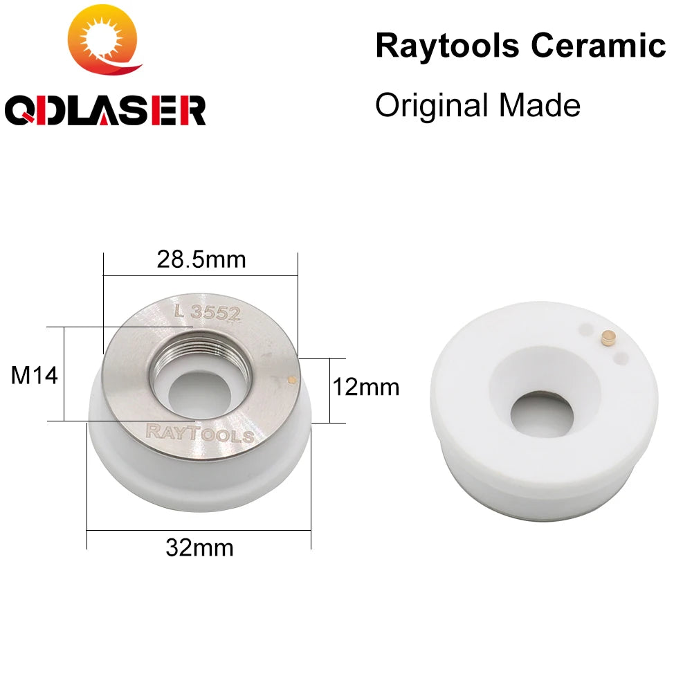 QDLASER Original Ceramic Holder Dia. 32mm Laser Machine Spare parts for Raytools Fiber Cutting Machine