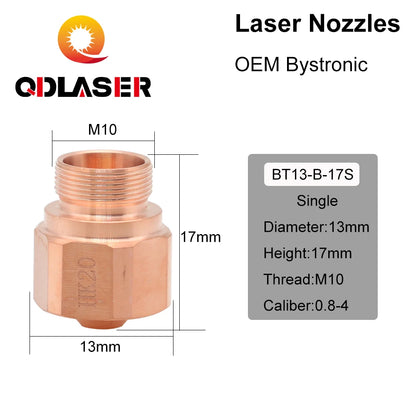 QDLASER Type K NK HK Series Double Layer Laser Nozzle For Laser Tube