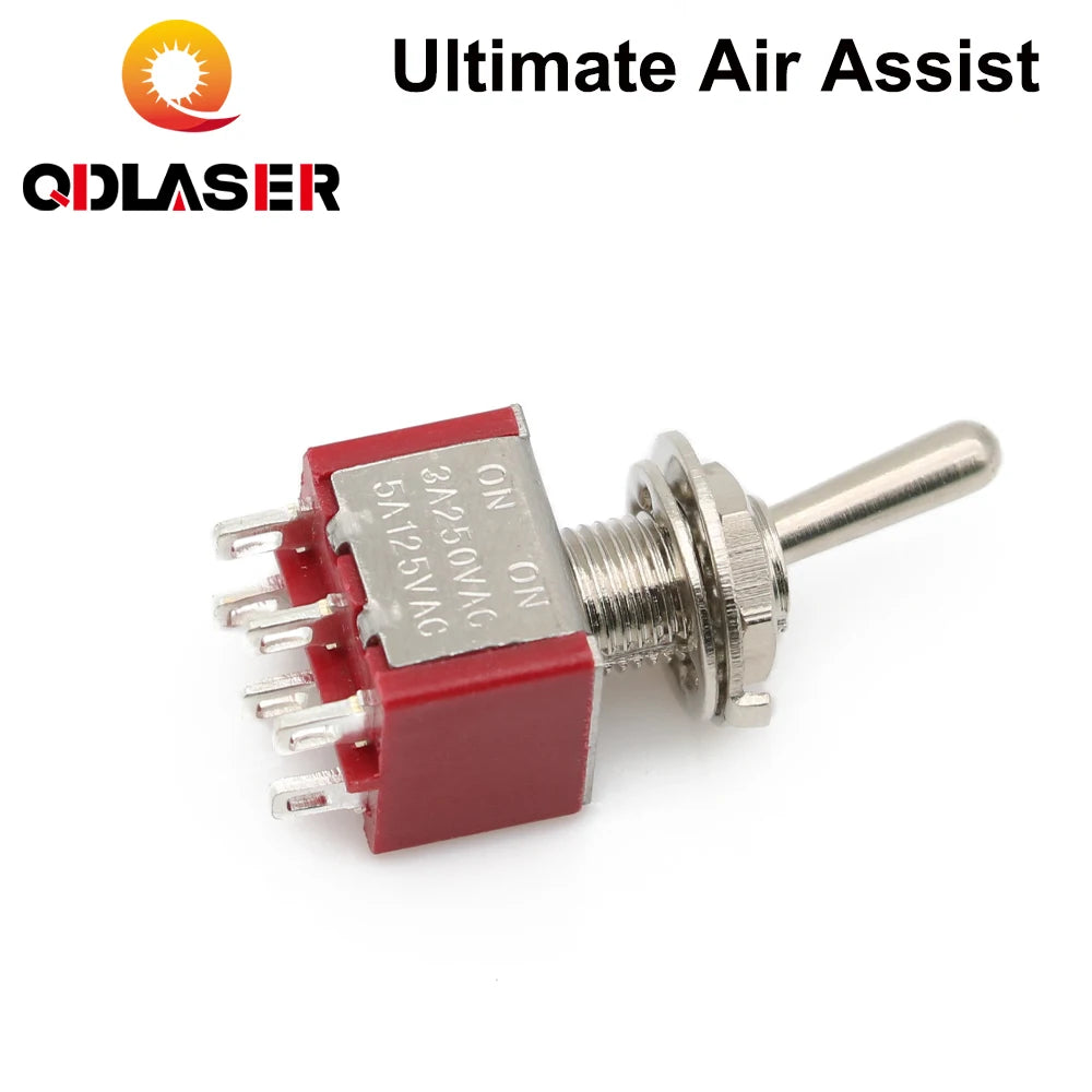 QDLASER Ultimate Air Assiast Set Pneumatic Solenoid Value Relay 6mm for CO2 Laser Cutting and Engraving Machine