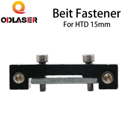 QDLASER Laser Mechanical Parts Belt Fastener for HTD-3M 15mm Timing Belt Co2 Laser Engraving and Cutting Machine