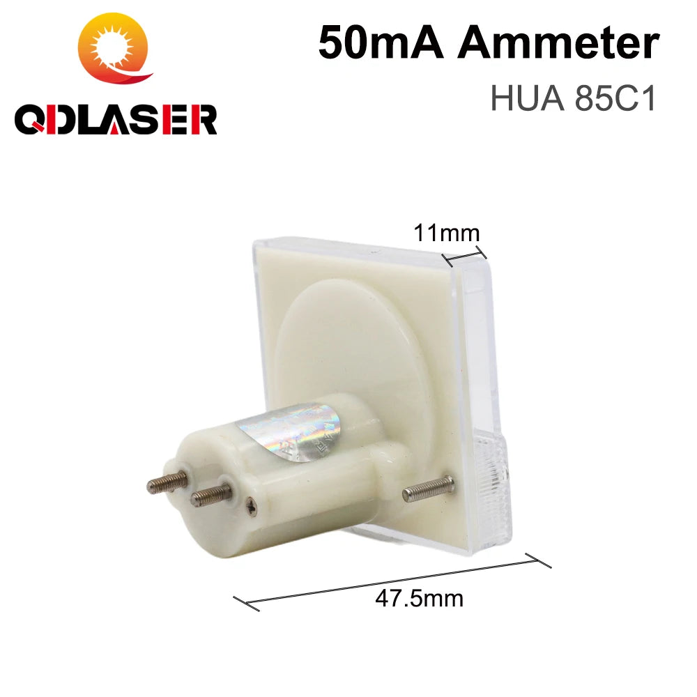 QDLASER HUA Ammeter 50mA 85C1 DC Current Voltage Meters Analog Amp Panel Meter Current for CO2 Laser Engraving Cutting Machine