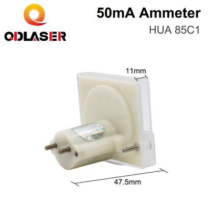 QDLASER HUA Ammeter 50mA 85C1 DC Current Voltage Meters Analog Amp Panel Meter Current for CO2 Laser Engraving Cutting Machine