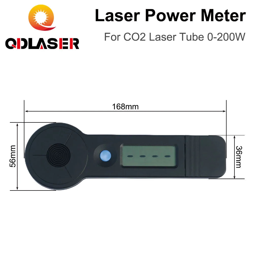 QDLASER Laser Handheld Power Meter HLP-200B 0-200W High Accuracy for Co2 Laser Engraving Cutting Machine Laser Tube Dynamometer