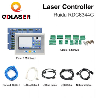 QDLASER Ruida RD RDC6344G 7" Touch Screen CO2 Laser DSP Controller for Co2 Laser Engraving and Cutting Machine DSP RuidaRDC6344G