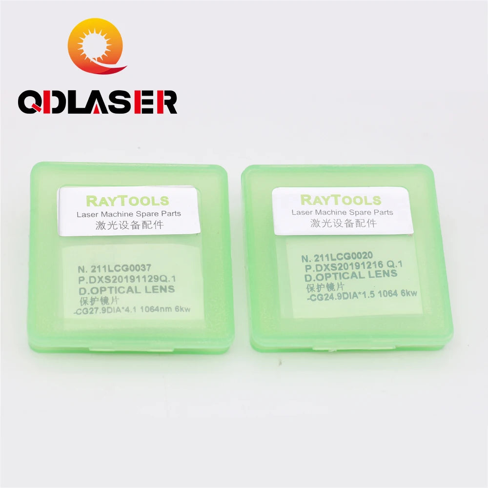 QDLASER 24.9*1.5 27.9*4.1 Optical Protective Laser Lens for Raytools BM114 Laser Cutting Head