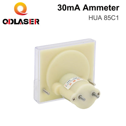 QDLASER HUA 85C1 DC 30mA Ammeter Current Voltage Meters Analog Amp Panel Meter Current for CO2 Laser Engraving Cutting Machine