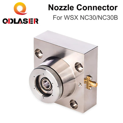 QDLASER WSX Fiber Cutting Nozzle Connector Capacitive Sensor Ceramic Holder for WSX NC30 NC30B Laser Head Metal Cutting Part