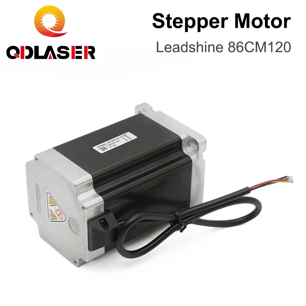 QDLASER Leadshine 2-phase Stepper Motor 86CM120 with 12N.m (1700 Oz-in) Holding Torque Step Motor 4 Wires Shaft Size 14mm