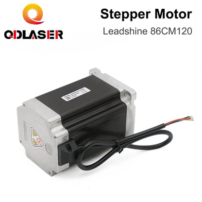 QDLASER Leadshine 2-phase Stepper Motor 86CM120 with 12N.m (1700 Oz-in) Holding Torque Step Motor 4 Wires Shaft Size 14mm