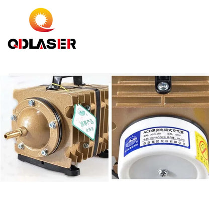 QDLASER ACO-007 220V 120W 90L/min Electric Magnetic Air Compressor Pump For Laser Machine Ash Remove Aquarium Fish Farming