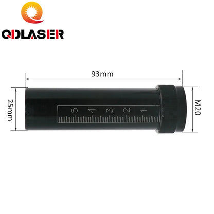 Laser Head Lens Tube O.D.25 With Scale for D20 F50.8 Lens Laser Spare Parts