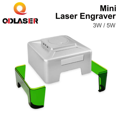 QDLASER MINI Laser Engraver 5000mw Fast Mini Logo Mark Printer CNC DIY Laser Engraving Machine  Cutter Woodworking Wood Plastic