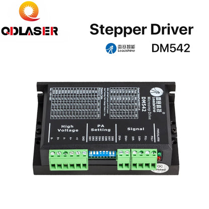 QDLASER Leadshine DM542 2 Phase Stepper Driver Suitable for 42 57 Stepper Motors Nema17 Nema23 Supply Voltage 20-50VAC 1.0-4.2A