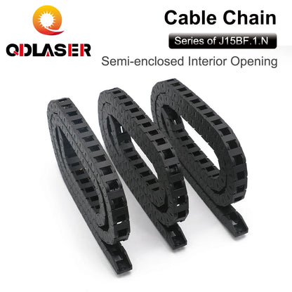 QDLASER Transmission Cable Chain Semi-Enclosed Interior Opening 15x15 15x20 15x30 Drag Plastic Towline Transmission Machine