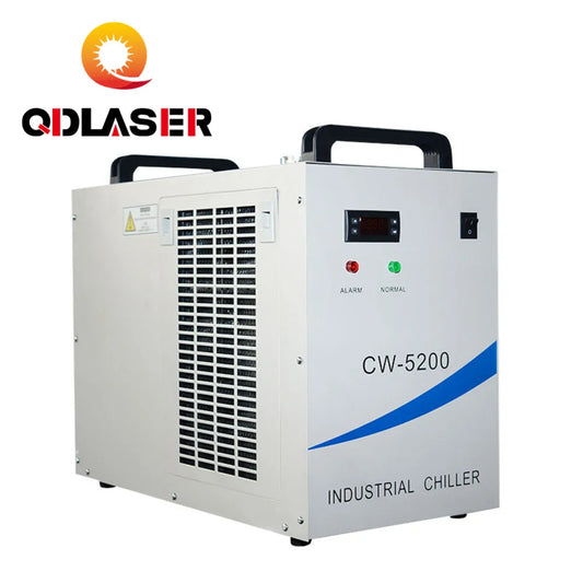 QDLASER 220V CW-5200AG Laser Water Chiller for Cooling a Single 150W or Dual 100W CO2 Laser Tubes