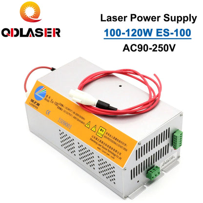 QDLASER 100-120W HY-Es100 Es Series CO2 Laser Power Supply for CO2 Laser Engraving Cutting Machine