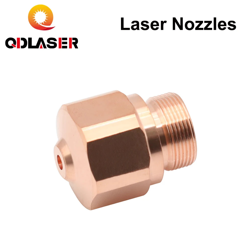 QDLASER OEM H Series Dia.13mm M10 Laser Nozzle Double Layers Caliber1.0-3.0mm Height17mm for Fiber Laser Cutting Head