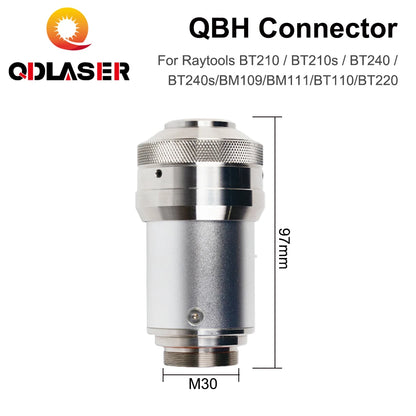 QDLASER QBH Connector of Raytools Laser Head BT240 BT240S for Fiber Laser 1064nm Cutting Machine