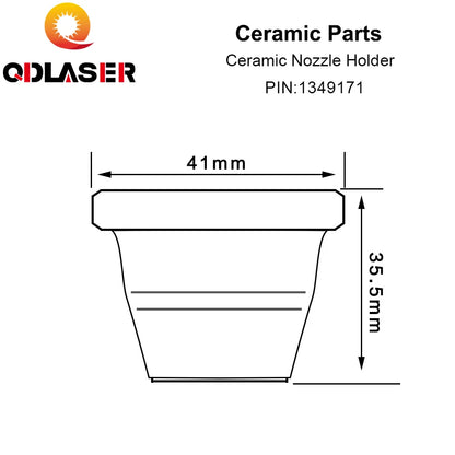 QDLASER High Quality Laser Ceramic/Nozzle Holder 1349171 For 2D M12 Metal Laser Cutting Machine