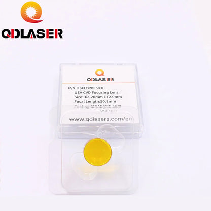 QDLASER Infrared Lens USA ZnSe CVD Focusing Glass Dia 18 19.05mm 20 FL 38.1 50.8 63.5 76.2 101.6 1.5"-5" CO2 Laser Focus Lens