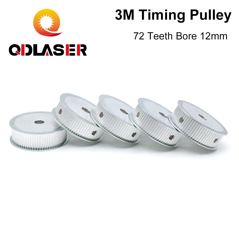 QDLASER 72T HTD-3M Timer Pulleys for Co2 Laser Spare Parts