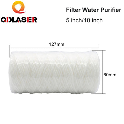 QDLASER Filter Water Purifier 5/10inch For Industrial Fiber Laser Chiller