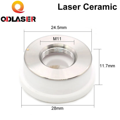 QDLASER Laser Fiber Ceramic D28/32 OEM Precitec KT B2 CON P0571-1051-00001 Nozzle Holder for Fiber Laser Head