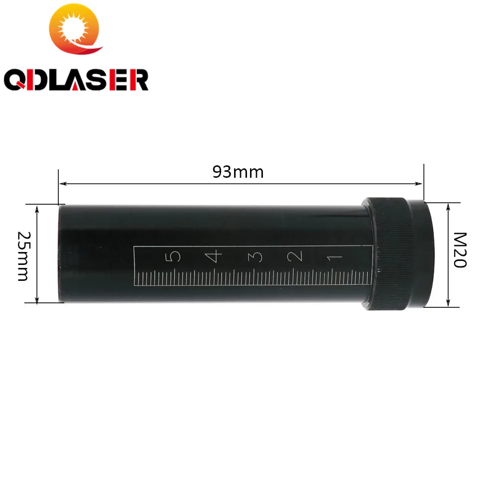 CO2 Laser Head Lens Tube O.D.25 Tube for D20 F50.8 Lens for CO2 Laser Cutting Engraving Machine
