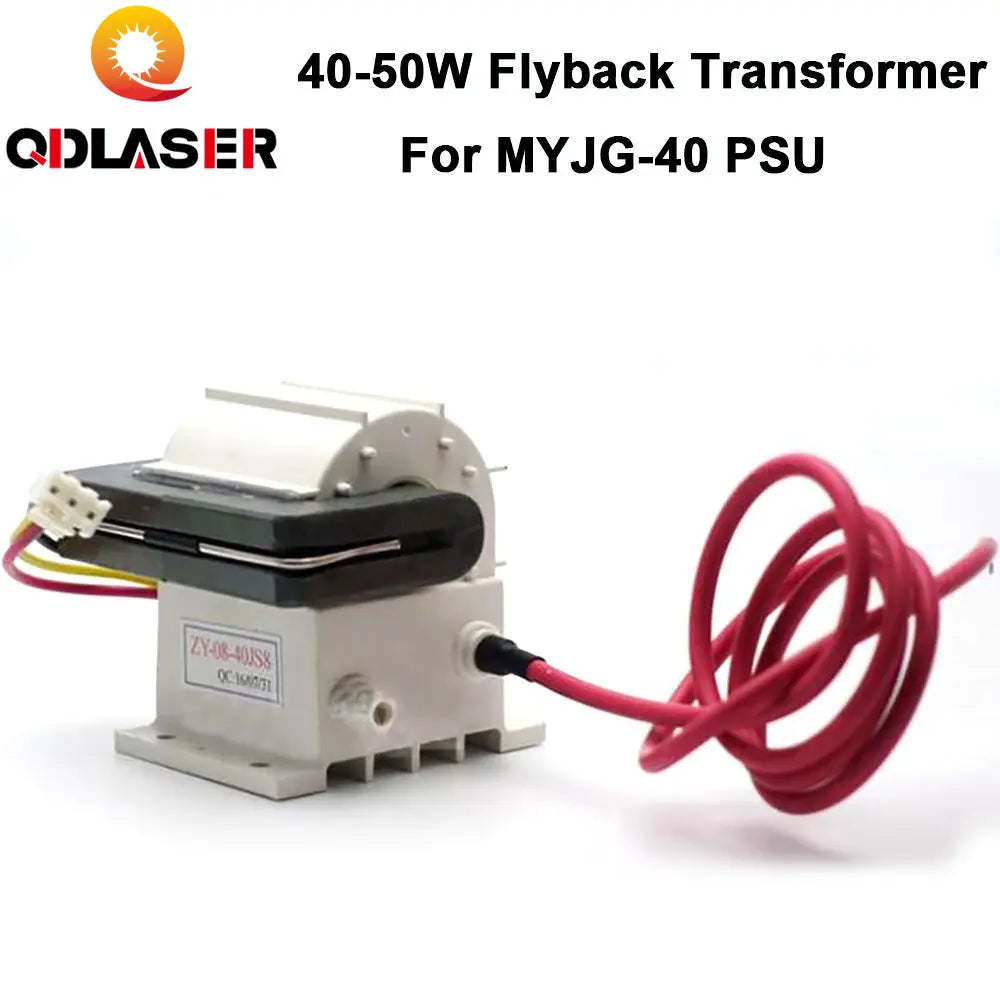 QDLASER 40-50W MYJG-40W High Voltage Flyback Transformer for CO2 Laser Power Supply PSU 50W