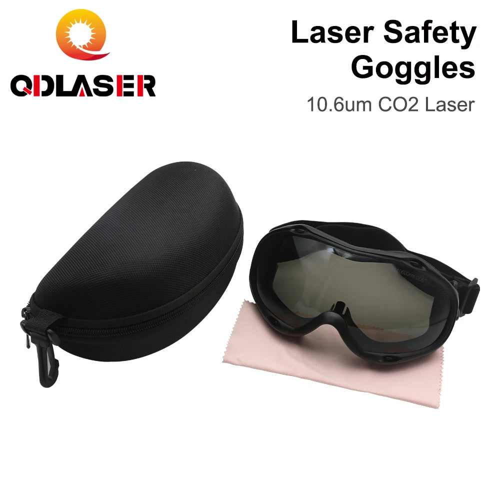 QDLASER 10600nm Co2 Fiber Laser Safety Glasses Type F OD6+ 10.6um Protective Glasses Protective Shield Glasses for Co2 Machines