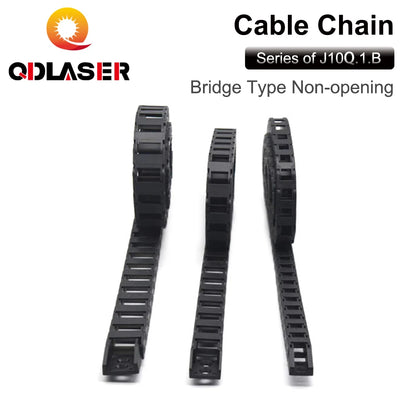 QDLASER Transmission cable chain 10*10 10*15 10*20 mm 1M Non Snap-Open Plastic Towline Transmission Drag Chain Machine