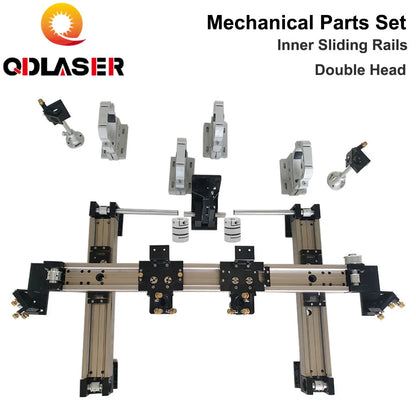 QDLASER CO2 Laser Equipment Parts Inner Sliding Rail for DIY Machine Parts 4060 / 9060 / 1390 / 1610 Laser Cutting Machine