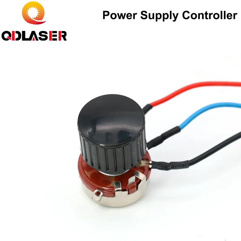 QDLASER Adjustable Resistor Adjuster With Knob and Switch for Adjust the Power to Test Power Supply for CO2 Laser Machine