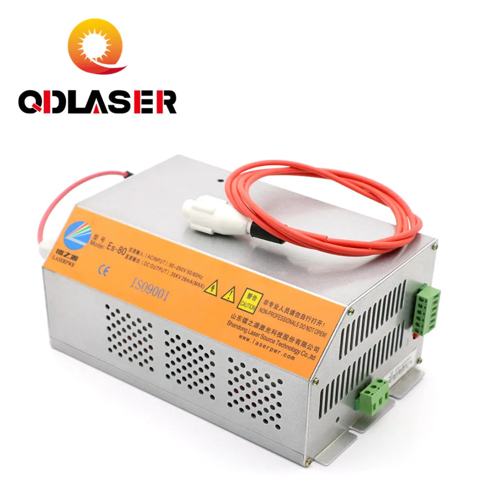QDLASER 80-100W HY-ES80 CO2 Laser Power Supply for CO2 Laser Engraving Cutting Machine ES Series