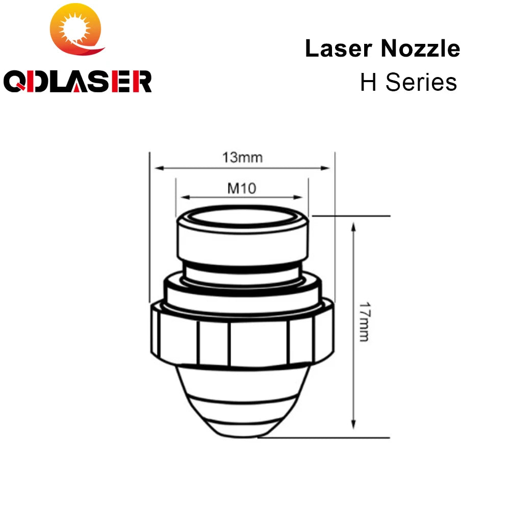 QDLASER Fiber Laser Nozzles H Series Nozzles High Pressure For Wholesale H Series Highyag Laser Cutting Machine