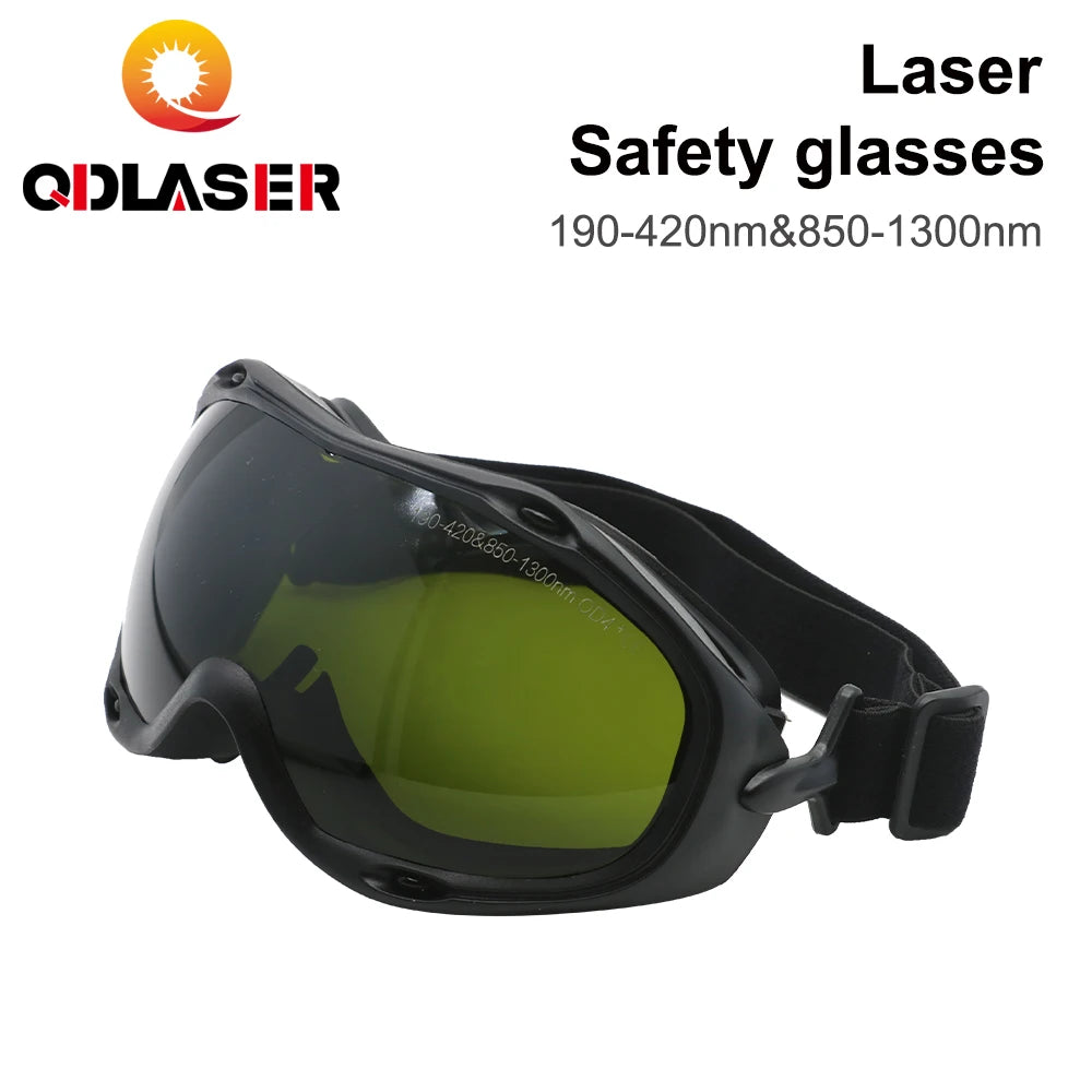 QDLASER 1064nm Laser Safety Glasses Type F 850-1300nm OD6+ Wavelength Protective Glasses Shield for CO2 Laser Machines