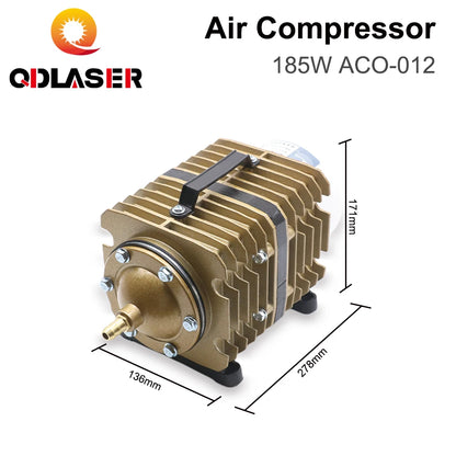 QDLASER SUNSUN Air Pump 185W ACO-012 220V 150L/min Electric Magnetic Air Compressor for Laser Machine Aquarium Fish Farming