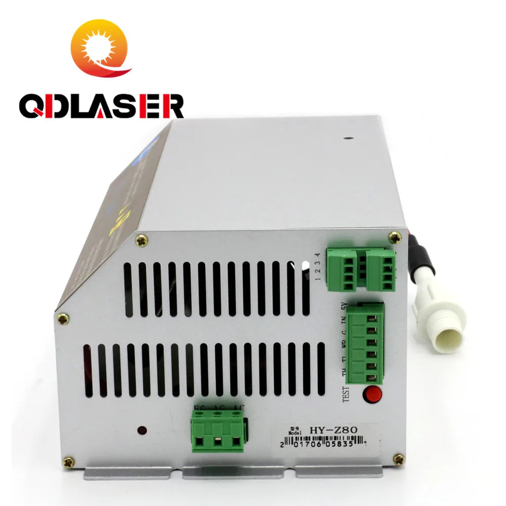 QDLASER  HY-Z80 CO2 Laser Power Supply 80W for RECI EFR YONGLI WEIJU Laser Tube