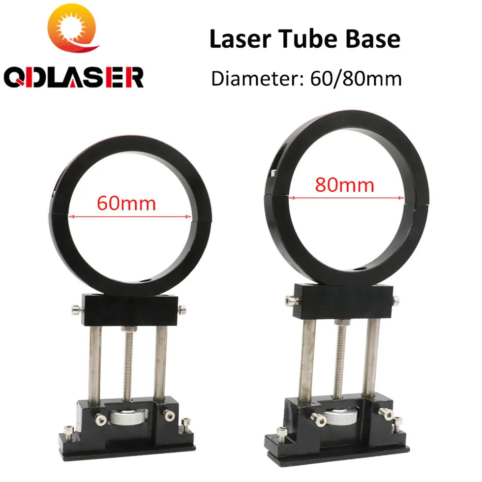 CO2 Laser Tube Holder Adjust Diameter 60mm 80mm Laser Bracket Flexible Metal Support