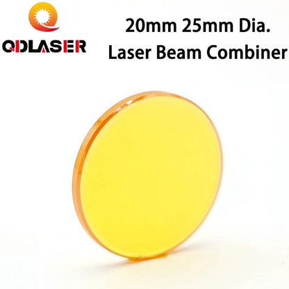 10.6um Laser Beam Combiner Lens 20mm 25mm for CO2 Laser Engraving Cutting Machine to Adjust Light Path and Make Laser Visible