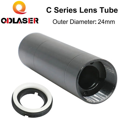 QDLASER  C Series CO2 Laser Lens Tube Outer Diameter 24mm for Lens Dia.20mm FL50.8/63.5/101.6MM for CO2 Laser Head