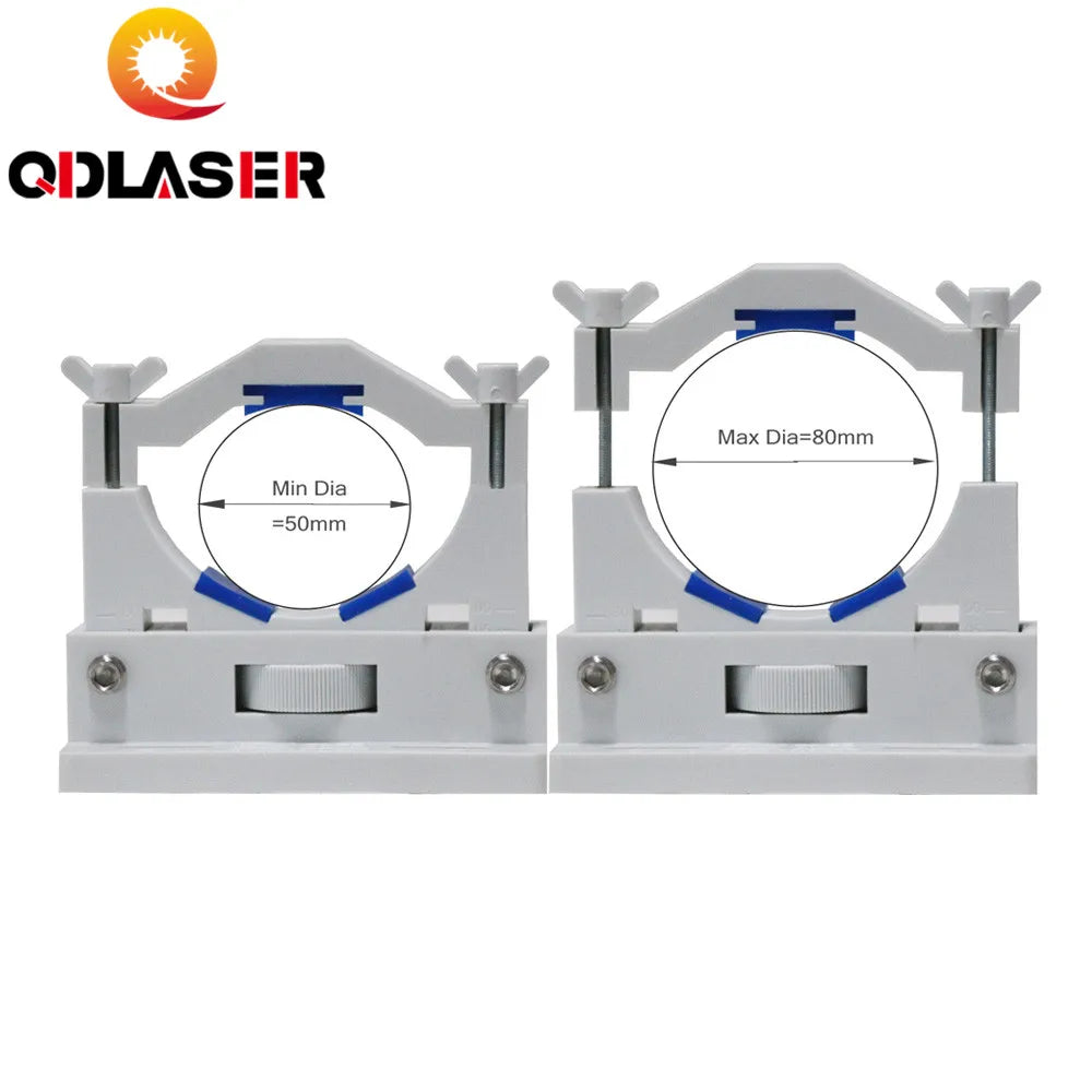 QDLASER Co2 Laser Tube Holder Support For 50-80mm Diameter Yongli Plastic Laser Tube