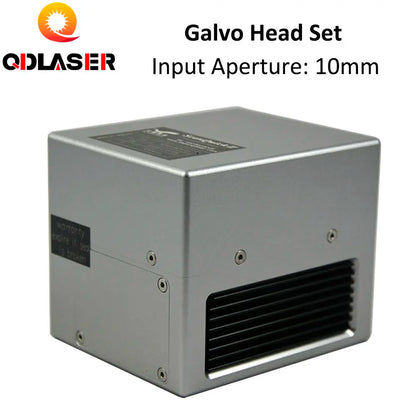 QDLASER 1064nm Fiber Laser Scanning Galvo Head Input Aperture10mm Galvanometer Scanner with Power Supply Set