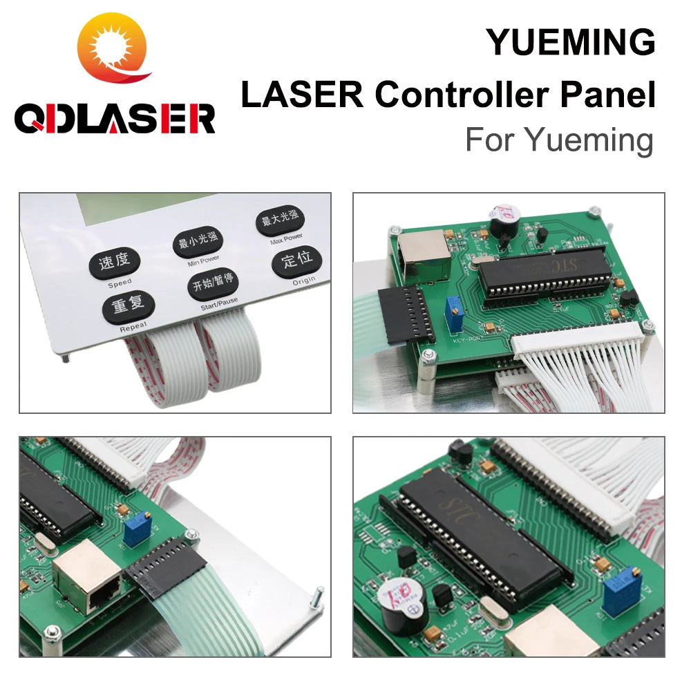 QDLASER Han's YUEMING Laser Controller Button Panel for Laser Engraving and Cutting Machine
