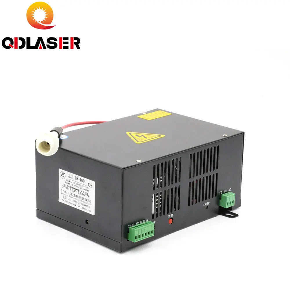 QDLASER 60W Laser Power Supply for CO2 Laser Engraving and Cutting Machine